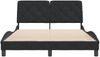 vidaXL Bettgestell ohne Matratze Schwarz 120x200 cm Samt 3207913 Bild 5