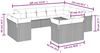 vidaXL 12-tlg. Garten-Sofagarnitur mit Kissen Schwarz Poly Rattan 3250365 Bild 3