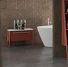 BADEDU TANA Sitzbank 68 cm breit, Rot matt, mit Füßen Bild 2