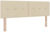 vidaXL Boxspringbett mit Kopfteil Creme 140 x 190 cm Stoff 3340022 Bild 5
