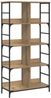 vidaXL Regal Artisan-Eiche 78,5 x 33 x 153 cm Metall PB 8010893 Bild 2