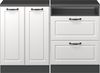 Dachschrägenschrank-Set Rion Weiß Landhaus 120 cm 2er Set Schrankkorpuss 60 cm Tiefe Vicco Bild 4