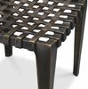 Casa Padrino Luxus Aluminium Hocker Antik Bronze H. 40 cm - Luxus Aluminium Möbel Bild 3