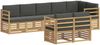 vidaXL Outdoor-Sofagarnitur 8 pcs Weiß und Anthrazit 3392017 Bild 2