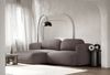 Selsey Tvoya Ecksofa mit Schlaffunktion, Ottomane links, Bouclé Graubraun Bild 3
