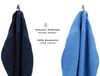 Betz Handtuch Set 10-TLG. Classic Farbe dunkelblau und hellblau, 100% Baumwolle (10-St) Bild 3