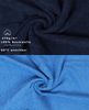 Betz Handtuch Set 10-TLG. Classic Farbe dunkelblau und hellblau, 100% Baumwolle (10-St) Bild 4
