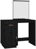 vidaXL Schminktisch Schwarz 95x50x134 cm Massivholz Kiefer 820091 Bild 2
