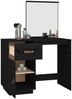 vidaXL Schminktisch Schwarz 95x50x134 cm Massivholz Kiefer 820091 Bild 5