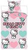 BrandMac Bettwäsche Hello Kitty - 2 x Wende-Bettwäsche-Set im Doppelpack, 135x200 & 80x80, Baumwolle, 100% Baumwolle Bild 4