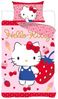 BrandMac Bettwäsche Hello Kitty - 2 x Wende-Bettwäsche-Set im Doppelpack, 135x200 & 80x80, Baumwolle, 100% Baumwolle Bild 2