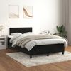 vidaXL Boxspringbett mit Matratze Schwarz 120x190 cm Samt 3269827 Bild 3