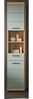Badezimmer Hochschrank Shawn in grün und Eiche 37 x 191 cm Bild 2
