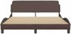 vidaXL Bettgestell "Dover" Braun 160x200 cm Kunstleder 373220 Bild 4