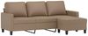 vidaXL 3-Sitzer-Sofa mit Hocker Cappuccino-Braun 180 cm Kunstleder 3201028 Bild 3