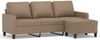 vidaXL 3-Sitzer-Sofa mit Hocker Cappuccino-Braun 180 cm Kunstleder 3201028 Bild 2