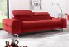 COTTA 3-Sitzer Chef, Big-Sofa mit Kopfteilverstellung, edle Metallkufen Bild 4