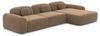 Ecksofa Barcelona L Form aus Samtstoff Kurz - Samtstoff - braun - Rechts Bild 5