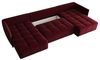 Wohnlandschaft Schlafsofa Sofa TREVISO Stoff Monolith Bordeauxrot Bild 4