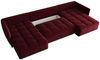 Wohnlandschaft Schlafsofa Sofa TREVISO Stoff Monolith Bordeauxrot Bild 2