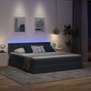vidaXL LED-Speicherbett mit Matratze Dunkelgrau 160 x 200 cm Samt 3371464 Bild 5