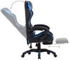 vidaXL Gaming-Stuhl mit Fußstütze Blau und Schwarz Kunstleder 287986 Bild 4