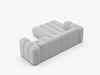 Micadoni Modulares Ecksofa Lupine 3-Sitzer Links Boucle Baloo Hellgrau Bild 4