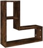 vidaXL Wandregale 2 Stk. Räuchereiche 50x15x50 cm Holzwerkstoff 826641 Bild 4