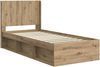 vidaXL Bettgestell mit Stauraum und Kopfteil Artisan-Eiche 90x190 cm 3413908 Bild 4