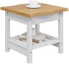 VidaXL Beistelltisch EKAI Weiß 50 x 50 x 45,5 cm Massives Kiefernholz 42037022 Bild 3