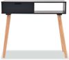 vidaXL Konsolentisch Kiefernholz Massiv 80 x 30 x 72 cm Schwarz 244738 Bild 3