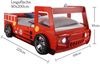 Autobett >Spark< in rot - 214,5x98x112cm (BxHxT) Bild 3