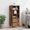 vidaXL Highboard mit Schubladen Altholz 40 x 36 x 110 cm Holzwerkstoff 882732 Bild 4