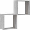 vidaXL Würfelregale 2 Stk. Grau Sonoma 30x15x30 cm 815882 Bild 4