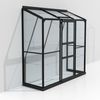 Vitavia Anlehn-Gewächshaus "Styx 1300", schwarz, 1,3 m²,3 mm ESG Bild 2
