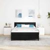 vidaXL Boxspringbett mit Matratze mit LED Schwarz 140 x 200 cm Stoff 3342137 Bild 4