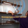 ANYSUN LED Unterbauleuchte Küche 2er Set Schrankbeleuchtung mit Bewegungsmelder und Akku, LED fest integriert, Kaltweiß, 40 cm Küchenlampe, USB-C wiederaufladbar, Stufenlos Dimmbar, 2 Stück Bild 3