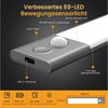 ANYSUN LED Unterbauleuchte Küche 2er Set Schrankbeleuchtung mit Bewegungsmelder und Akku, LED fest integriert, Kaltweiß, 40 cm Küchenlampe, USB-C wiederaufladbar, Stufenlos Dimmbar, 2 Stück Bild 4