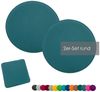 heimtexland Â® Sitzkissen Set Filz Stuhlkissen Stuhlauflage Filzkissen Stuhl Polster Kissen Typ631 2er Set 35 x 35 cm Eckig Petrol Bild 5