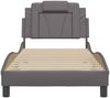 vidaXL Bettgestell "Viana" ohne Matratze Grau 80x200 cm Kunstleder 3208057 Bild 4