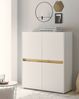 Büroschrank Highboard Büro Center in weiß und Eiche Wotan 100 x 122 cm Bild 5