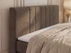 Boxspringbett INERO KING DUO mit Stauraum, Doppelbett 200x200, Bett mit Multipocket-Matratze H3 und Topper Visco, modernes Boxspringbett, hohe Kopfteil - Braun Velvet Bild 5