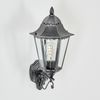 hofstein Außen-Wandleuchte Außenwandlampe aus Metall/Glas in Silberfarben/Schwarz/Klar, Wandleuchte außen im Vintage/Antik/Landhaus-Design, E27, IP44 Bild 2