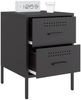 vidaXL Nachttisch Schwarz 36x39x50,5 cm Stahl 842922 Bild 5
