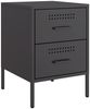 vidaXL Nachttisch Schwarz 36x39x50,5 cm Stahl 842922 Bild 2