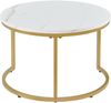 Couchtisch Christchurch 2er Set Marmoroptik, Weiß/Gold [en. casa] Bild 5