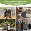 ANYSUN Grillablagetisch Servierwagen Grillwagen Edelstahl mit Stauraum,fahrbarer Grilltisch (modulare Grillwagen-Variante (1- oder 2-türig), 2-in-1 Grill- und Arbeitsstation), Outdoor Grillwagen für Garten, Familiengrill & Gartenpartys Bild 4
