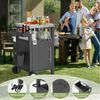 ANYSUN Grillablagetisch Servierwagen Grillwagen Edelstahl mit Stauraum,fahrbarer Grilltisch (modulare Grillwagen-Variante (1- oder 2-türig), 2-in-1 Grill- und Arbeitsstation), Outdoor Grillwagen für Garten, Familiengrill & Gartenpartys Bild 3