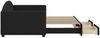 vidaXL Tagesbett Ausziehbar mit Schubladen Schwarz 90x190 cm Stoff 3197236 Bild 4