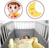 Amilian Bettnestchen Bettumrandung 360x30 cm für Babybett 120x60 cm geeignet (rundherum), (Nestchen, Kantenschutz), Umrandungen Bild 2
